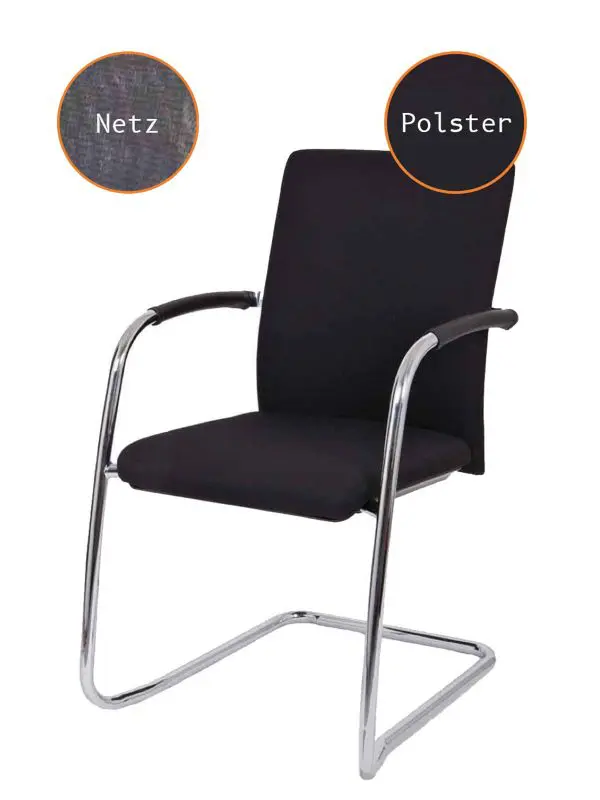 Besucherstuhl / Konferenzstuhl Essen mit Netz- oder Polsterrücken