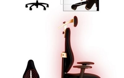Bürostuhl mit Sitzheizung und Rückenheizung, Popello Thermal