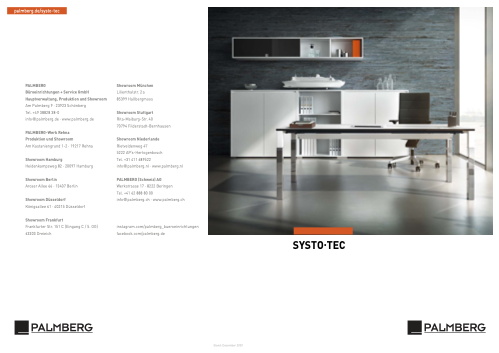 Palmberg Broschuere SYSTO-TEC Tische A3-thumbnail