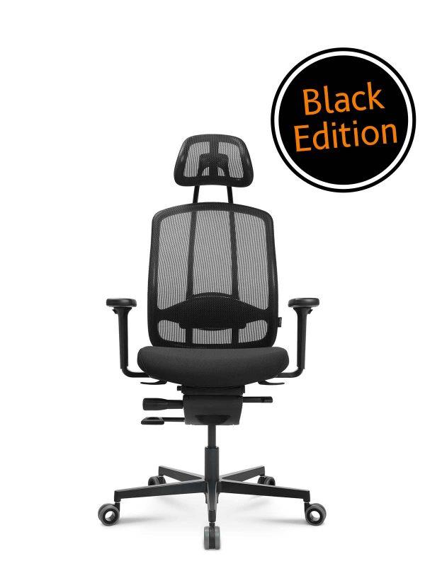 Bürostuhl AluMedic „Black Edition“ · orthopädischer Bürostuhl