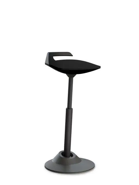 Muvman Steh-Sitz für Sitz-Steh-Tische von Aeris schwarz