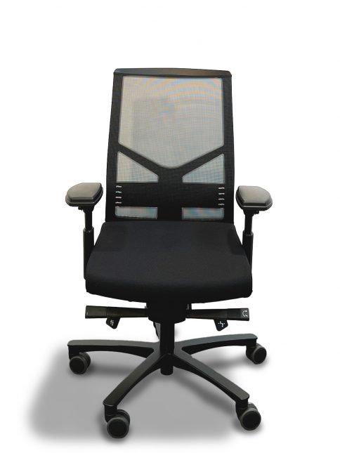 Bürostuhl Figo Air schwarz mit Netz-Rückenlehne von Löffler