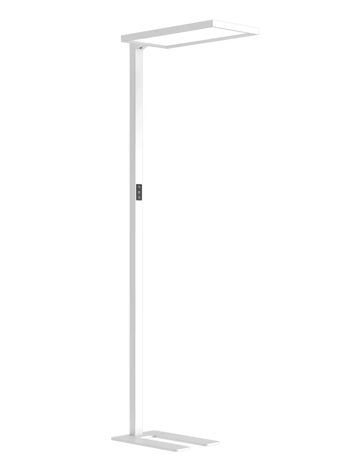 Büro LED Stehleuchte ALEGRA weiß seitlich