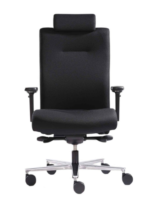 Bürostuhl „SUMO“ · orthopädischer Schwerlast-Schreibtischstuhl bis 200 kg belastbar mit Kopfstütze