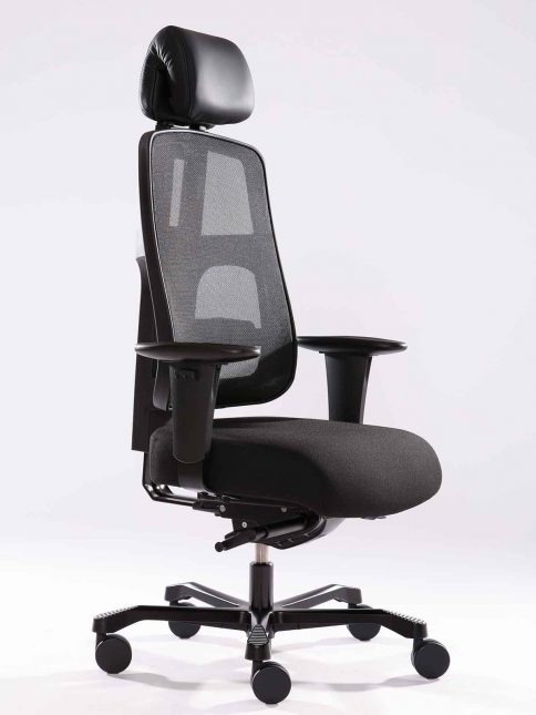 Bürostuhl "COLUMBUS" Ansicht seitlich von vorne rechts