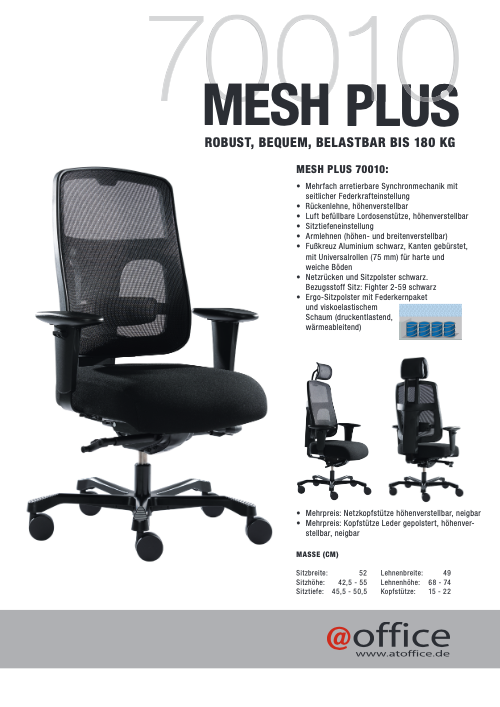 Flyer Bürostuhl „COLUMBUS“