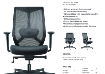 Flyer Bürostuhl „NET BACK“