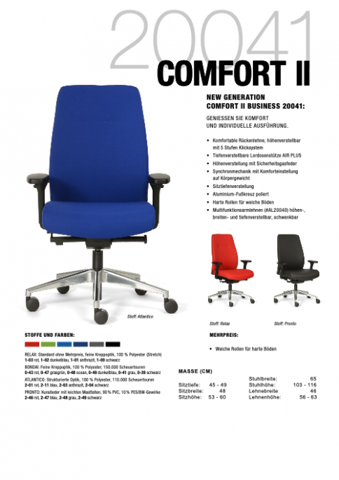 Flyer Bürostuhl „PAD BACK“